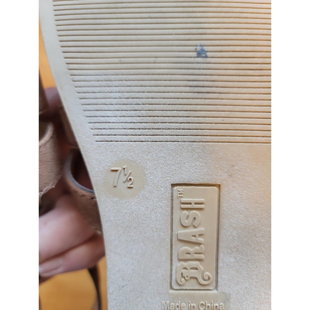 Pre-Loved Brash Leather Sandals Women 7.5 - Picture 4 of 6